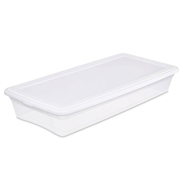 Sterilite 41-Quart (39 L) Storage Box, White