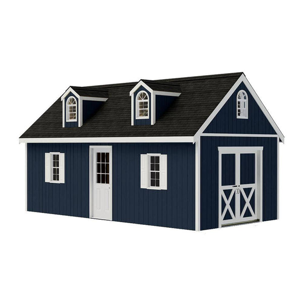 Best Barns Arlington 12 ft. x 20 ft. Wood Storage Shed Kit, Clear