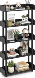 Tangkula 5-Tier Open Bookcase with Industrial Storage Unit