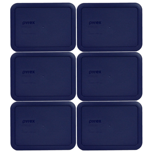 Pyrex 7210-PC Rectangle Dark Blue 3 Cup Storage Lid for Glass Dish 6