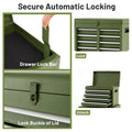 2-in-1 Rolling Tool Chest, 5-Drawer Tool Storage Cabinet with Wheels, Adjustable Shelf, Tool Box Organizer for Garage Warehouse Workshop