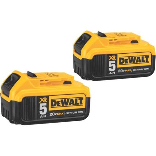 Refurbished DeWalt DCB205-2 20V Max XR 5.0Ah Lithium Ion Battery 2-Pack