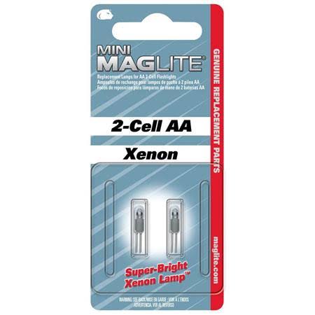 Mag-Lite Mini Mag Flashlight Xenon Bulb, AA - 2 pack