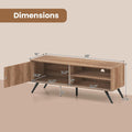 TV Stand for TVs up to 55 Inch Mid Century Modern Entertainment Center with Storage Cabinet