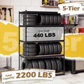 Giantex 5-Tier Metal Storage Shelves w/Adjustable Utility Rack (48" W x 24" D x 72" H)