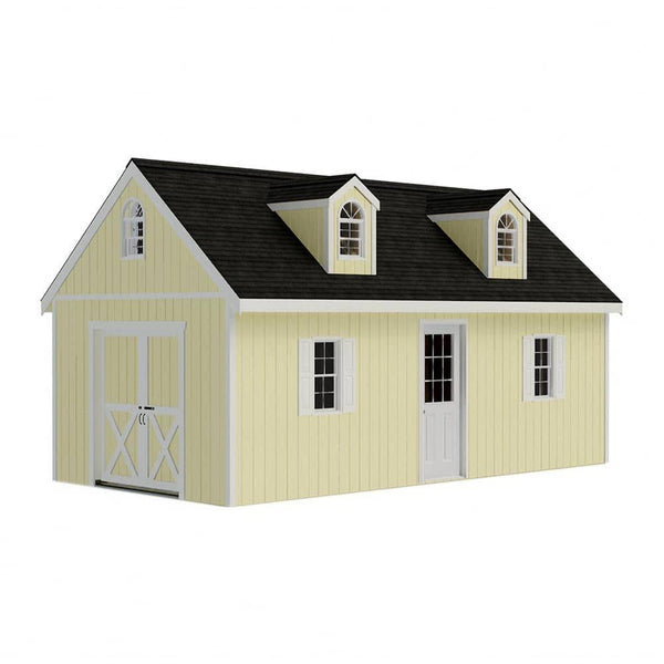 Best Barns Arlington 12 ft. x 24 ft. Wood Storage Shed Kit, Clear
