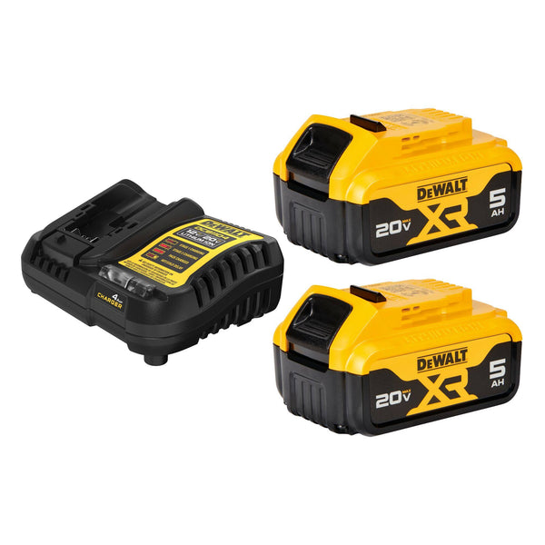 DeWalt 20V Max XR Premium Lithium-Ion 5Ah Starter Kit - DCB205-2C