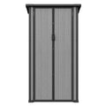 AECOJOY Tall Resin Outdoor Storage Cabinet Waterproof with Adjustable Shelves, Vertical Plastic Storage Shed