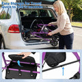 Foldable Rollator Walker with Seat & Height Adjustable Handles for Seniors, Lightweight Portable Rolling Walker w/ 8" Wheels & Storage Basket