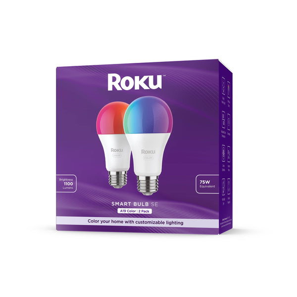 Roku Smart Home Smart Bulb SE (color) 2-Pack with 16 Million Color Options - 12 Watts